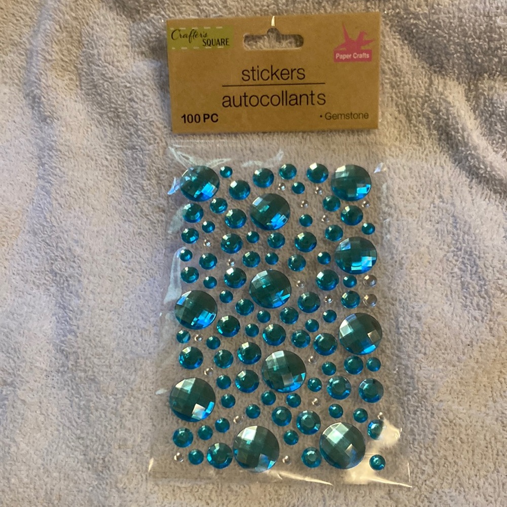 100 piece stickers for anything & can use the little ones for fingernails